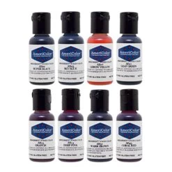 AmeriColor Amerimist Set Of All 8 Colour Kit - Airbrush Colours 0.65oz -Wilton Shop americolor amerimist set of all 8 colour kit airbrush colours 0 65oz p6058 26108 image
