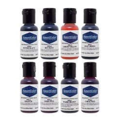 AmeriColor Amerimist Set Of All 8 Colour Kit - Airbrush Colours 0.65oz -Wilton Shop americolor amerimist set of all 8 colour kit airbrush colours 0 65oz p6058 29781 image