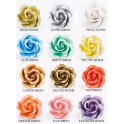 AmeriColor Full Set Of 12 - Sheen AmeriMist Airbrush Colour - 0.65oz Bottles -Wilton Shop americolor full set of 12 sheen amerimist airbrush colour 0 65oz bottles p3427 16056 image