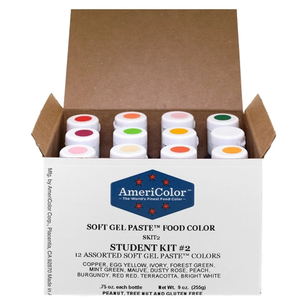 AmeriColor Student Kit 2 - Soft Gel Paste Colour 0.75oz AmeriColor Student Kit 2 - Soft Gel Paste Colour 0.75oz -Wilton Shop americolor student kit 2 soft gel paste colour 0 75oz p3928 29692 image