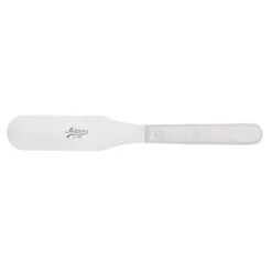 Ateco Stainless Steel Straight Spatula With White Handle - 6"