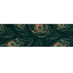 Berisford Ribbon Peacock Feather Green Double Faced Satin Ribbon - 25mm X 20M