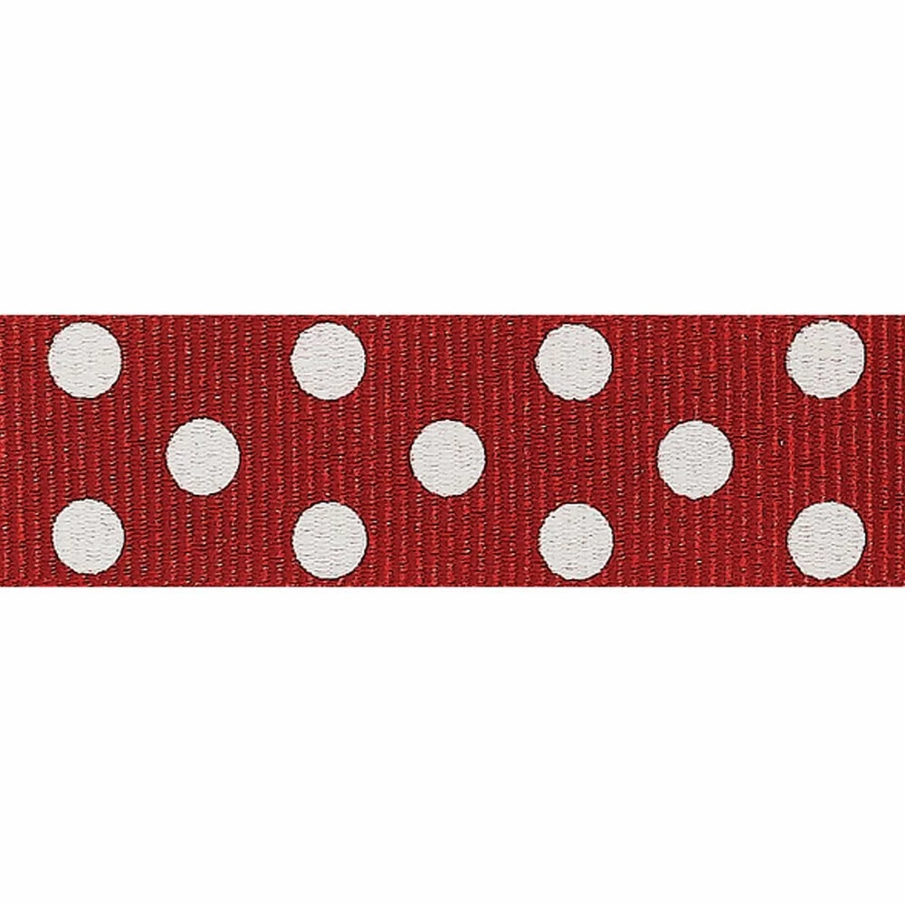 Berisford Ribbon Spotty Grosgrain Red/Ivory Colour No.8 Ribbon - 15mm x 20M Berisford Ribbon Spotty Grosgrain Red/Ivory Colour No.8 Ribbon - 15mm X 20M -Wilton Shop berisford ribbon spotty grosgrain red ivory colour no 8 ribbon 15mm x 20m p13704 47698 image