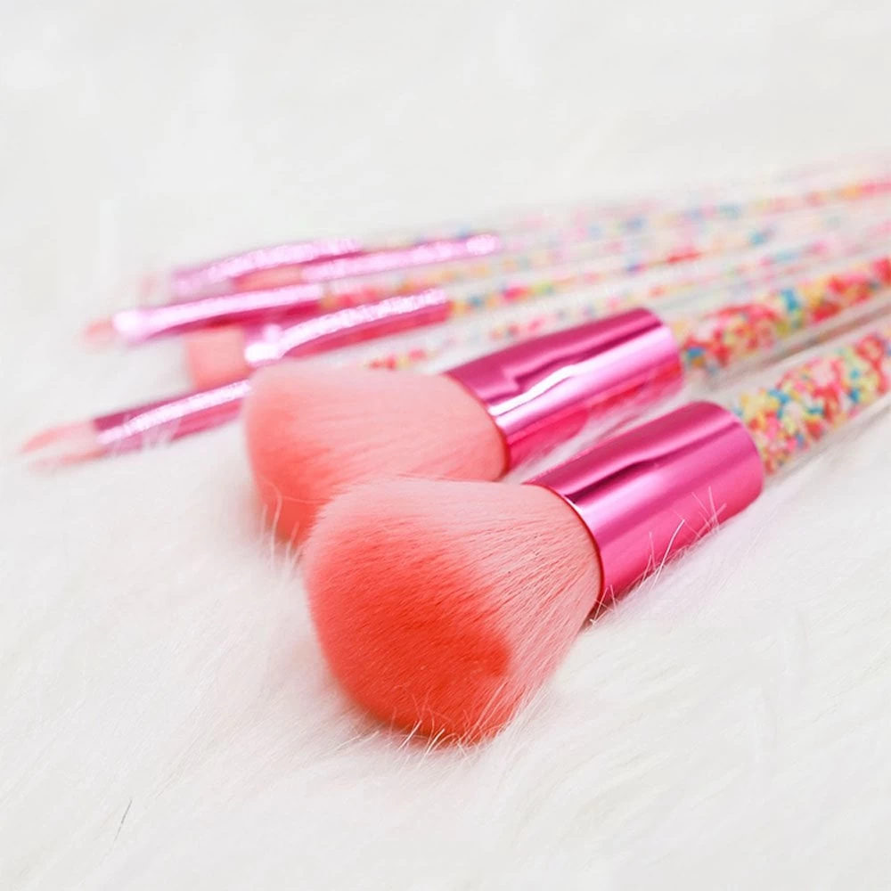 Blush Powder Metallic Hot Pink Brush Set With Sprinkles Inside - Set Of 7 - Ideal For Gift Blush Powder Metallic Hot Pink Brush Set With Sprinkles Inside - Set Of 7 - Ideal For Gift -Wilton Shop cake craft company blush powder metallic hot pink brush set with sprinkles inside set of 7 ideal for gift p11886 42314 image