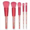 Blush Powder Metallic Red Mini Brush Set With Sprinkles Inside - Set Of 5 - Ideal For Gift -Wilton Shop cake craft company blush powder metallic red mini brush set with sprinkles inside set of 5 ideal for gift p11861 42236 image