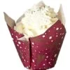 Deer & Tree Muffin Wraps (Red/Gold)-pack Of 200 -Wilton Shop cake craft company deer tree muffin wraps red gold pack of 200 p11167 40768 image