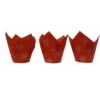 Red / Silver Christmas Star Tulip Muffin Cases - Pack Of 200