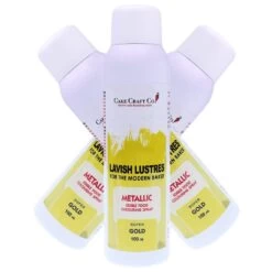 Lavish Lustres Super Gold - 'Lavish Lustre' Edible Food Colouring Metallic Lustre Decorating Spray 400ml