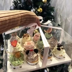 Cake Craft Company White Deluxe Crystal Transparent Cupcake Boxes - Holds 12 -Wilton Shop cake craft company white deluxe crystal transparent cupcake boxes holds 12 p18619 66417 image