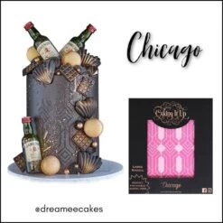 Caking It Up Chicago - Cake Stencil By Karen Reeves -Wilton Shop caking it up chicago cake stencil by karen reeves p16053 55997 image