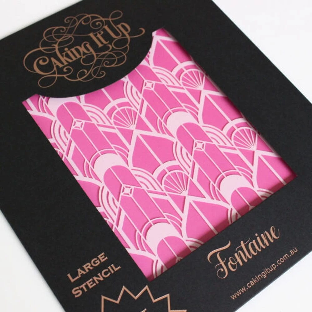 Caking It Up Fontaine - Cake Stencil by Karen Reeves Caking It Up Fontaine - Cake Stencil By Karen Reeves -Wilton Shop caking it up fontaine cake stencil by karen reeves p16050 55882 image