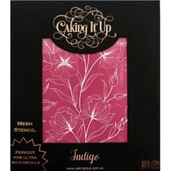 Caking It Up INDIGO Mesh Cake Stencil By Karen Reeves -Wilton Shop caking it up indigo mesh cake stencil by karen reeves p11089 40513 image