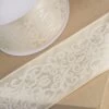 Club Green Flock Print Ribbon Ivory - 65mm X 10M -Wilton Shop club green flock print ribbon ivory 65mm x 10m p15562 54231 image