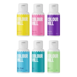 Colour Mill Next Generation Oil Based Food Colouring 20ml - Pool Party Pack Of 6