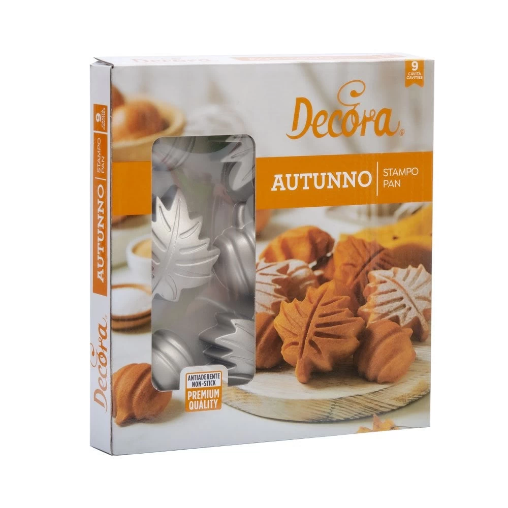 Decora Autumn Non-Stick Mould - 9 Cavity Decora Autumn Non-Stick Mould - 9 Cavity -Wilton Shop decora autumn non stick mould 9 cavity p16672 58816 image