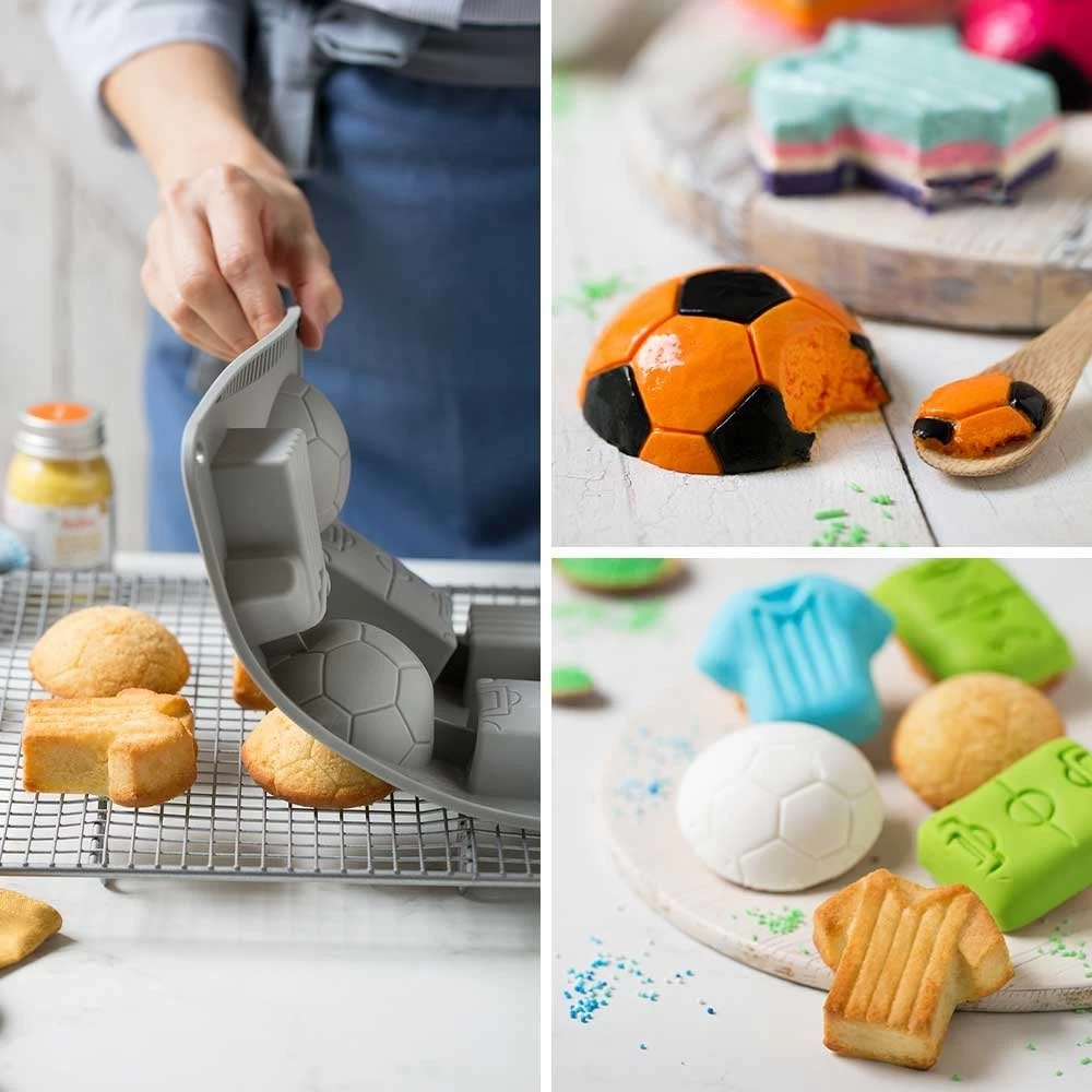 Decora Football Silicone Mould - 6 Cavities Decora Football Silicone Mould - 6 Cavities -Wilton Shop decora football silicone mould 6 cavities p15882 55322 image