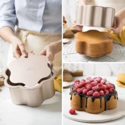 Decora Gold Line Non Stick Flower Angel Food Pan -Wilton Shop decora gold line non stick flower angel food pan p15867 55274 image