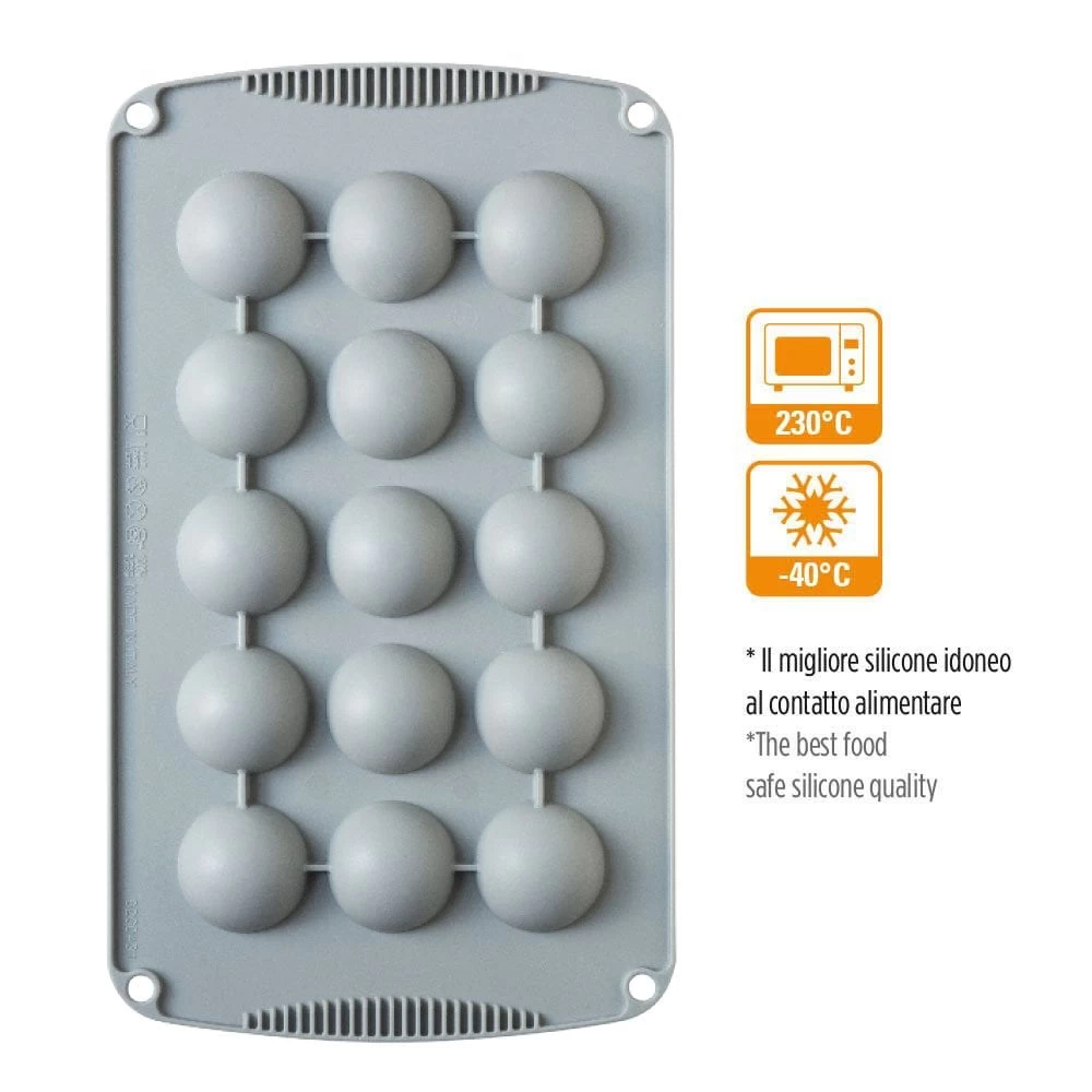 Decora Half Sphere Silicone Mould - 15 Cavities Decora Half Sphere Silicone Mould - 15 Cavities -Wilton Shop decora half sphere silicone mould 15 cavities p17398 62684 image
