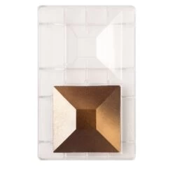 Decora Square Dish Polycarbonate Chocolate Mould - 2 Cavities