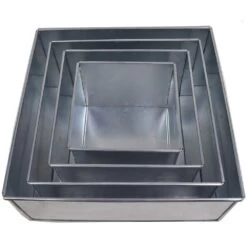 Eurotins 4 Tier Square 3" Deep Cake Tins ( 6 , 8 , 10 , 12 ) - Set Of 4 4 Eurotins 4 Tier Square 3" Deep Cake Tins ( 6 , 8 , 10 , 12 ) - Set Of 4 -Wilton Shop eurotins 4 tier square 3 deep cake tins 6 8 10 12 set of 4 p9496 36490 image