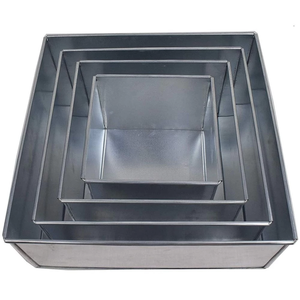 Eurotins 4 Tier Square 3" Deep Cake Tins ( 6 , 8 , 10 , 12 ) - Set Of 4 Eurotins 4 Tier Square 3" Deep Cake Tins ( 6 , 8 , 10 , 12 ) - Set Of 4 -Wilton Shop eurotins 4 tier square 3 deep cake tins 6 8 10 12 set of 4 p9496 36490 image
