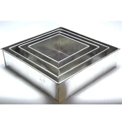 Eurotins 4 Tier Square 3" Deep Cake Tins ( 6 , 8 , 10 , 12 ) - Set Of 4 5 Eurotins 4 Tier Square 3" Deep Cake Tins ( 6 , 8 , 10 , 12 ) - Set Of 4 -Wilton Shop eurotins 4 tier square 3 deep cake tins 6 8 10 12 set of 4 p9496 36491 image