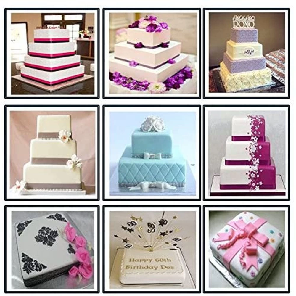 Eurotins 4 Tier Square 3" Deep Cake Tins ( 6 , 8 , 10 , 12 ) - Set Of 4 Eurotins 4 Tier Square 3" Deep Cake Tins ( 6 , 8 , 10 , 12 ) - Set Of 4 -Wilton Shop eurotins 4 tier square 3 deep cake tins 6 8 10 12 set of 4 p9496 36492 image