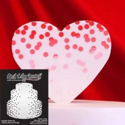 Evil Cake Genius Acrylic Cake Stencil - Confetti Border -Wilton Shop evil cake genius acrylic cake stencil confetti border p16566 58061 image