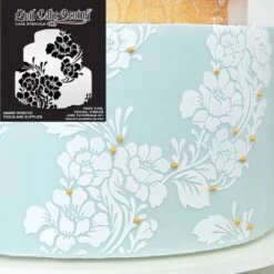 Evil Cake Genius Acrylic Cake Stencil - Rose Lace -Wilton Shop evil cake genius acrylic cake stencil rose lace p16576 58119 image