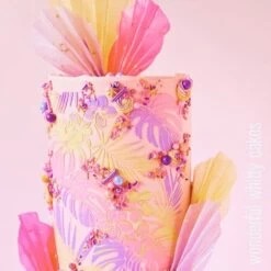 Evil Cake Genius Acrylic Cake Stencil - Tropical -Wilton Shop evil cake genius acrylic cake stencil tropical p16549 57969 image