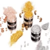 Fancy Sprinkles Metallic Prism Powder Set Of 3 - 4g - Gold , Silver & Champagne Rose Gold