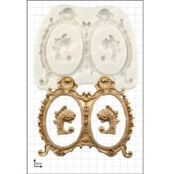 FPC Moulds Large Double Frames' Silicone Mould