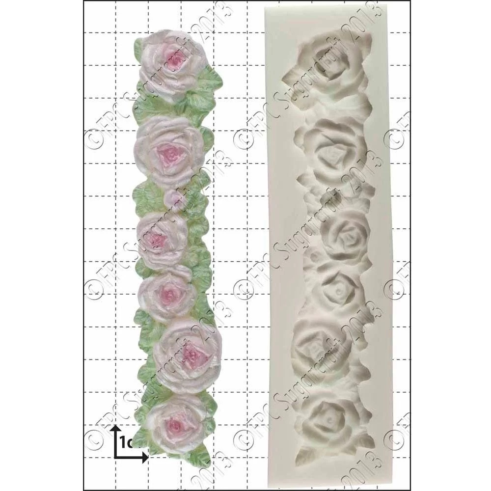 FPC Moulds Rose Border Silicone Mould FPC Moulds Rose Border Silicone Mould -Wilton Shop fpc moulds rose border silicone mould p15855 55231 image
