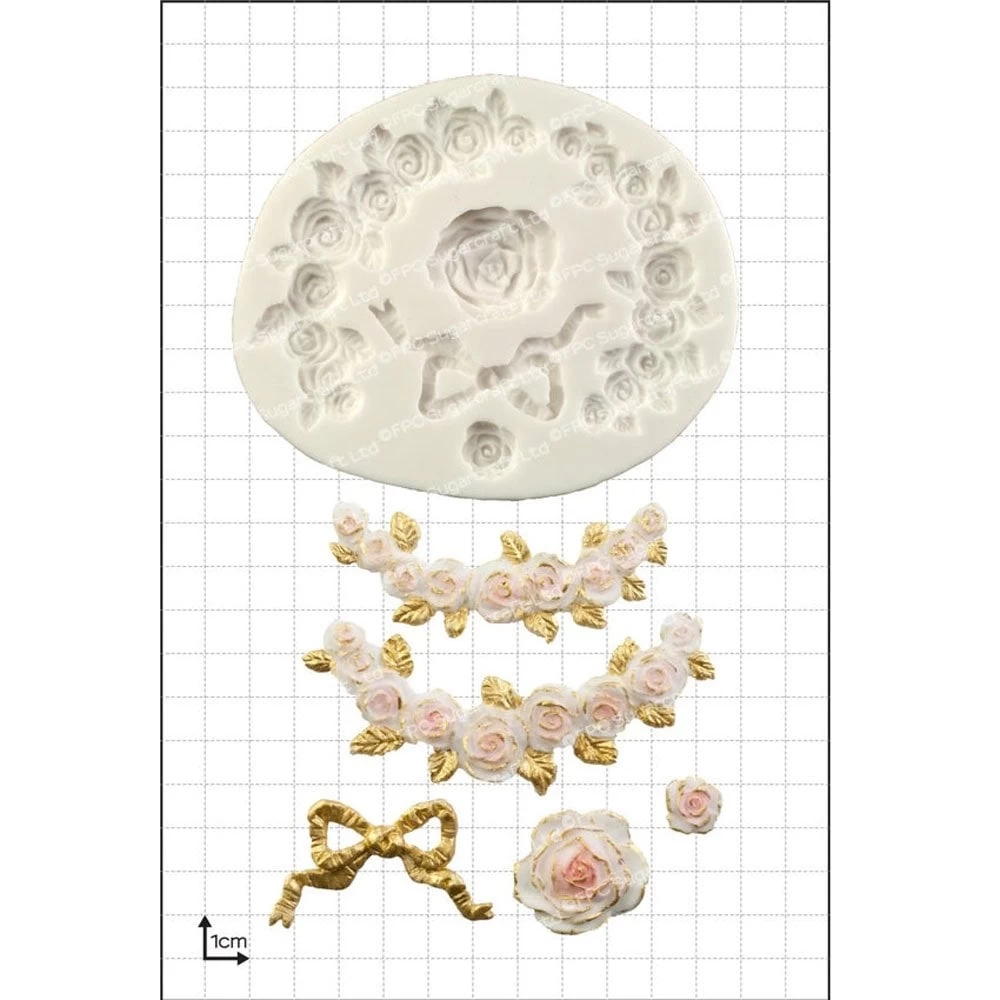 FPC Moulds 'Rose Swags' Silicone Mould FPC Moulds 'Rose Swags' Silicone Mould -Wilton Shop fpc moulds rose swags silicone mould p8308 32974 image