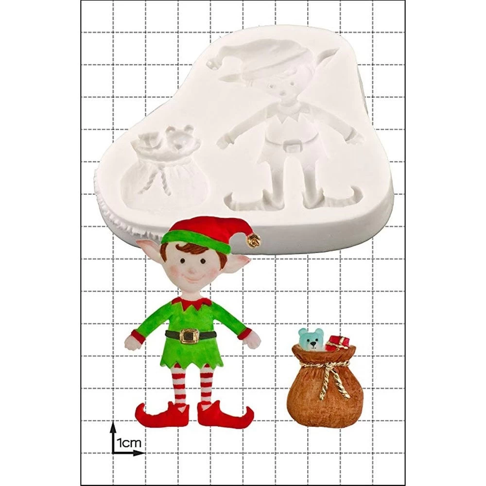 FPC Moulds 'Xmas Elf' Silicone Mould FPC Moulds 'Xmas Elf' Silicone Mould -Wilton Shop fpc moulds xmas elf silicone mould p8343 33009 image