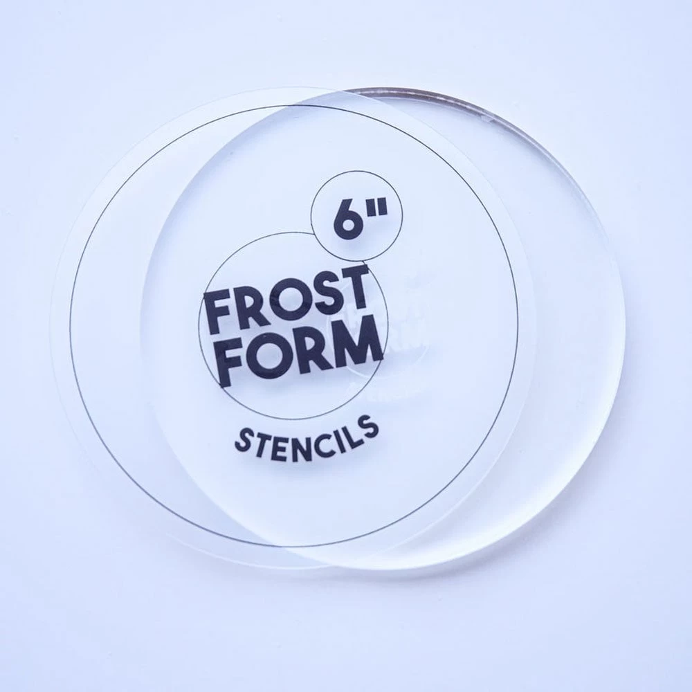 FROST FORM Frost Form- Stencil Liner & Former Base - 6" Round FROST FORM Frost Form- Stencil Liner & Former Base - 6" Round -Wilton Shop frost form stencil liner former base 6 round p15070 52524 image