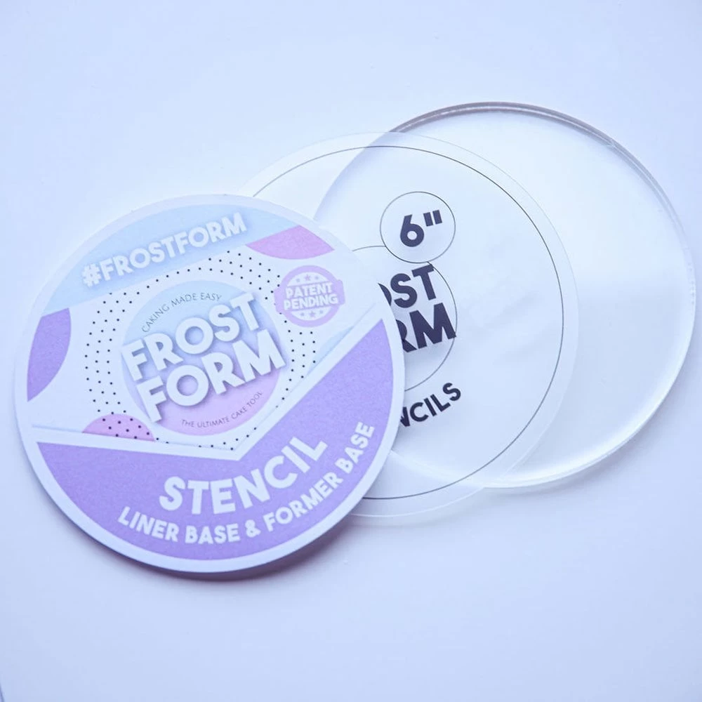 FROST FORM Frost Form- Stencil Liner & Former Base - 6" Round FROST FORM Frost Form- Stencil Liner & Former Base - 6" Round -Wilton Shop frost form stencil liner former base 6 round p15070 52525 image