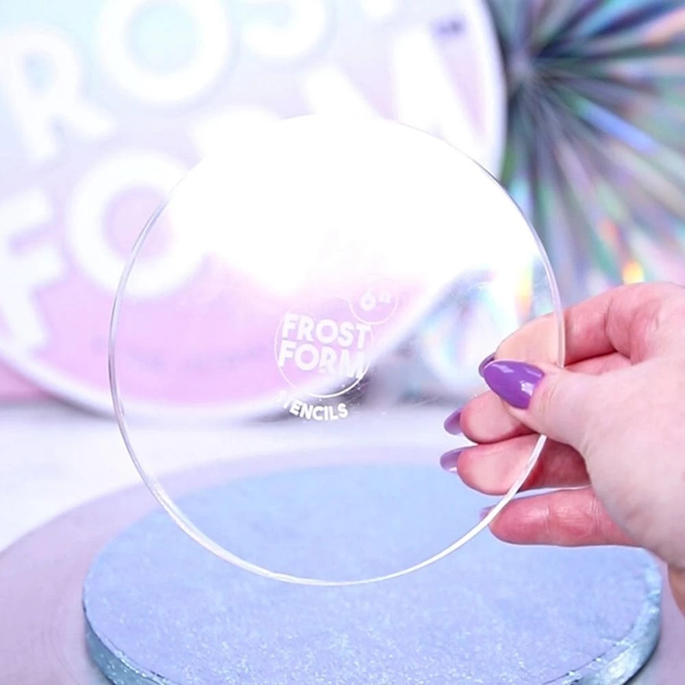 FROST FORM Frost Form- Stencil Liner & Former Base - 6" Round FROST FORM Frost Form- Stencil Liner & Former Base - 6" Round -Wilton Shop frost form stencil liner former base 6 round p15070 52526 image