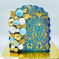 Lacupella Seamless Cake Stencil - ROMANSA -Wilton Shop lacupella seamless cake stencil romansa p15598 54432 image