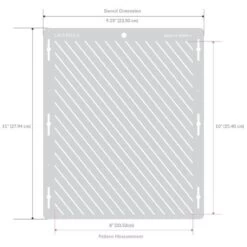 Lacupella Seamless Pattern Cake Stencil - BRIDA -Wilton Shop lacupella seamless pattern cake stencil brida p13373 46631 image