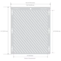 Lacupella Seamless Pattern Cake Stencil - LORNA -Wilton Shop lacupella seamless pattern cake stencil lorna p13636 47476 image