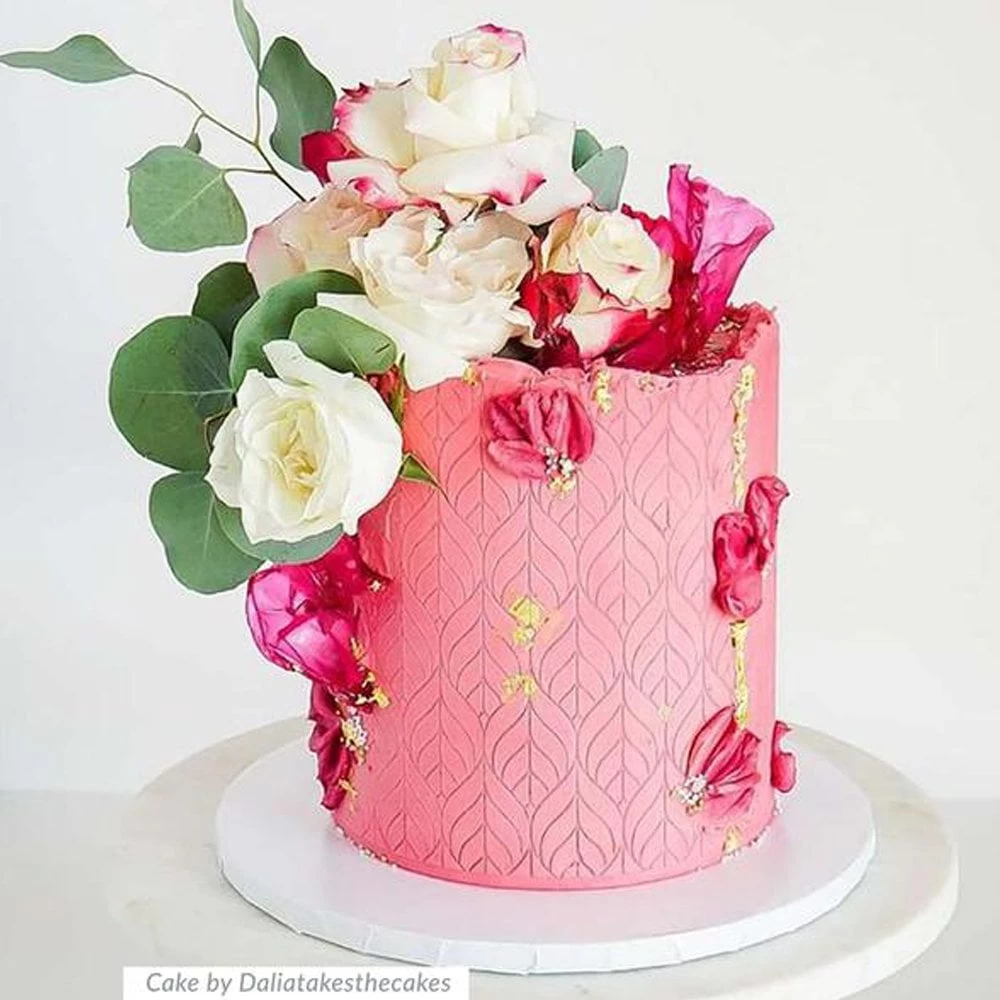 Lacupella Seamless Pattern Cake Stencil - LUMINA Lacupella Seamless Pattern Cake Stencil - LUMINA -Wilton Shop lacupella seamless pattern cake stencil lumina p13366 46569 image