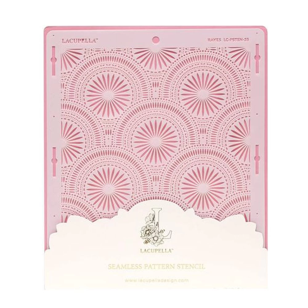 Lacupella Seamless Pattern Cake Stencil - RAYES Lacupella Seamless Pattern Cake Stencil - RAYES -Wilton Shop lacupella seamless pattern cake stencil rayes p13645 47538 image