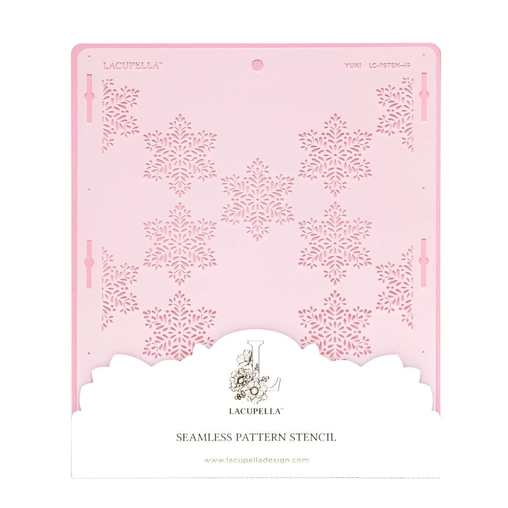 Lacupella Seamless Pattern Cake Stencil - YUKI Lacupella Seamless Pattern Cake Stencil - YUKI -Wilton Shop lacupella seamless pattern cake stencil yuki p13824 48057 image