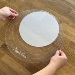 LissieLou Centre Point Template Cake Board Guide For Dowels - Round