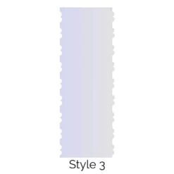 LissieLou Style 3 Double Edged Cake Scraper Acrylic