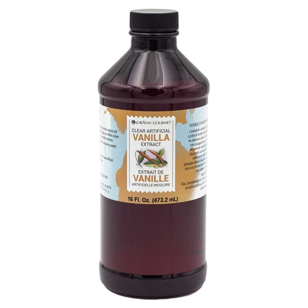LorAnn Clear Artificial Vanilla Extract - 473.2ml LorAnn Clear Artificial Vanilla Extract - 473.2ml -Wilton Shop lorann clear artificial vanilla extract 473 2ml p12559 44082 image