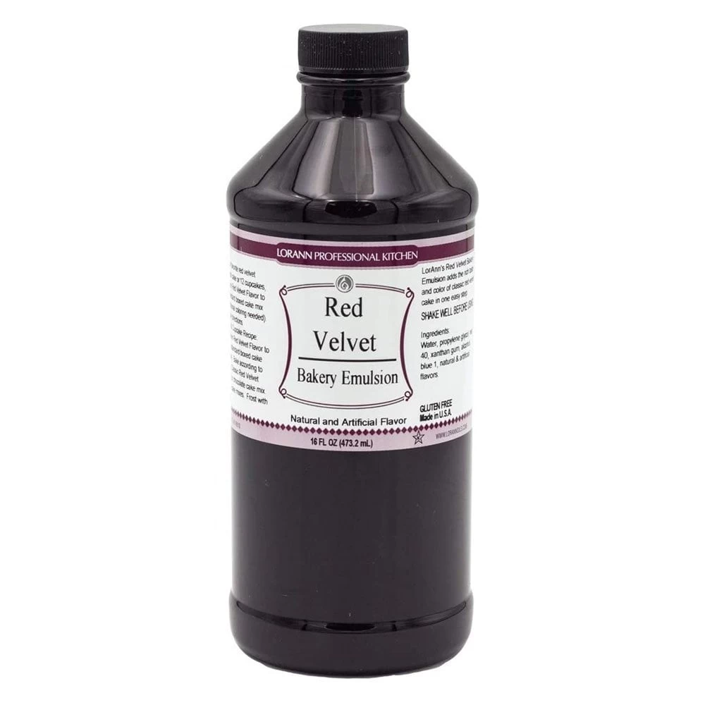 LorAnn Red Velvet Bakery Emulsion - Natural & Artificial Flavour - 473.2ml LorAnn Red Velvet Bakery Emulsion - Natural & Artificial Flavour - 473.2ml -Wilton Shop lorann red velvet bakery emulsion natural artificial flavour 473 2ml p12560 44083 image