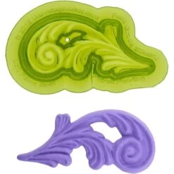 Marvelous Mould Left Prime Swirl - Sculpted Scroll Molds