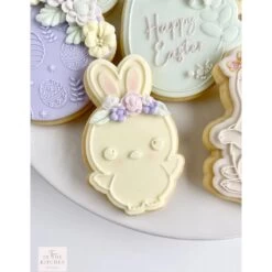 Oh My Cookie Chick Bunny Ears Cookie Stamp + Cookie Cutter